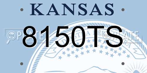 8150TS Kansas License Plate