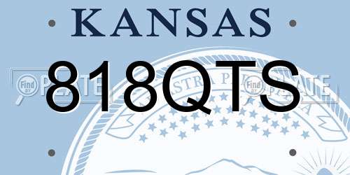 818QTS Kansas License Plate
