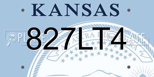 827LT4 Kansas License Plate