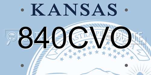 840CVO Kansas License Plate