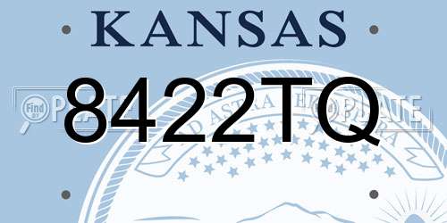 8422TQ Kansas License Plate