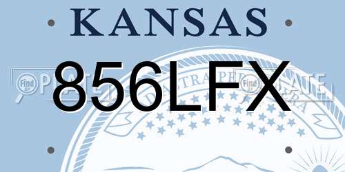 856LFX Kansas License Plate