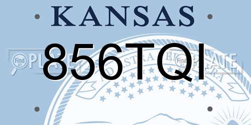 856TQI Kansas License Plate