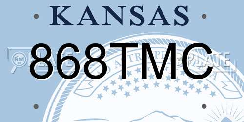 868TMC Kansas License Plate