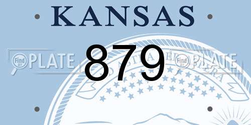 879 Kansas License Plate