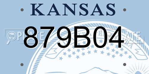 879B04 Kansas License Plate