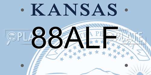 88ALF Kansas License Plate