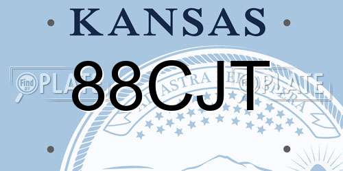 88CJT Kansas License Plate