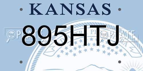 895HTJ Kansas License Plate