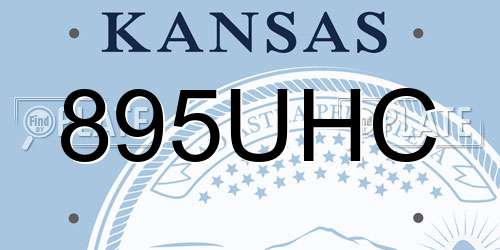 895UHC Kansas License Plate