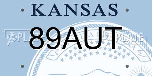 89AUT Kansas License Plate