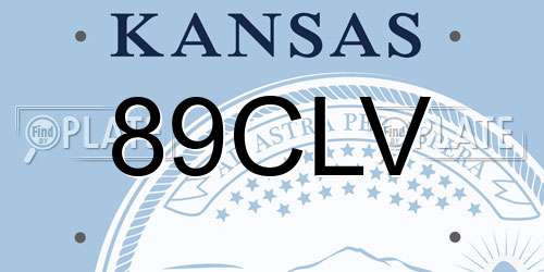89CLV Kansas License Plate