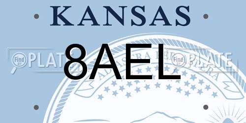 8AEL Kansas License Plate