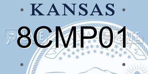 8CMP01 Kansas License Plate