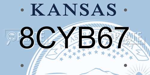 8CYB67 Kansas License Plate