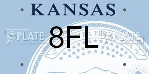 8FL Kansas License Plate