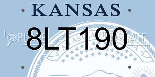 8LT190 Kansas License Plate