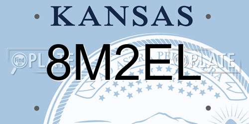 8M2EL Kansas License Plate