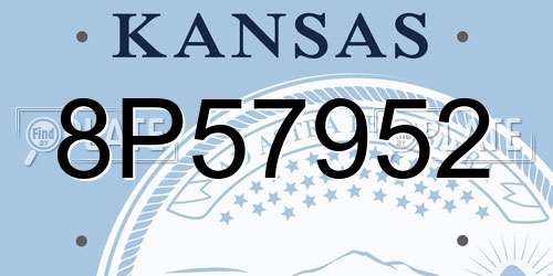 8P57952 Kansas License Plate