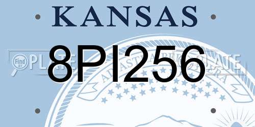 8PI256 Kansas License Plate