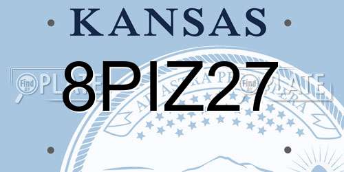8PIZ27 Kansas License Plate