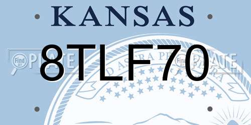 8TLF70 Kansas License Plate