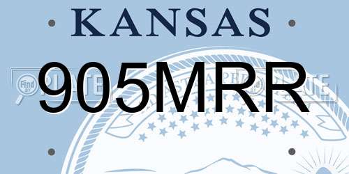 905MRR Kansas License Plate