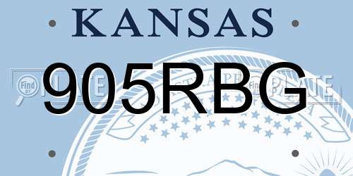 905RBG Kansas License Plate