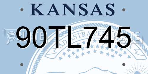 90TL745 Kansas License Plate