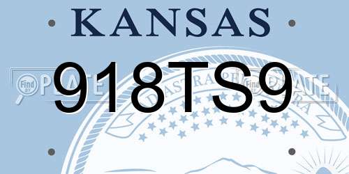 918TS9 Kansas License Plate