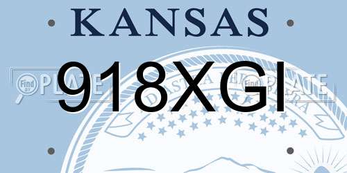 918XGI Kansas License Plate