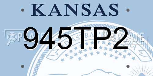 945TP2 Kansas License Plate