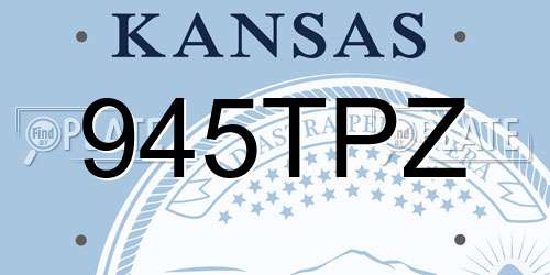 945TPZ Kansas License Plate