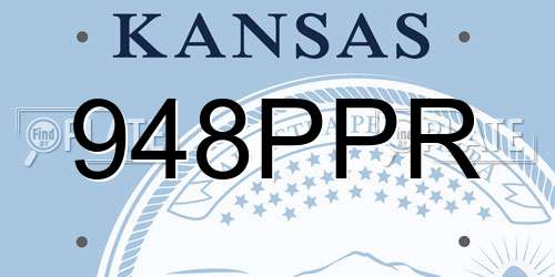 948PPR Kansas License Plate