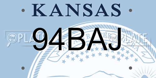 94BAJ Kansas License Plate