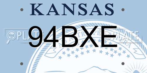94BXE Kansas License Plate