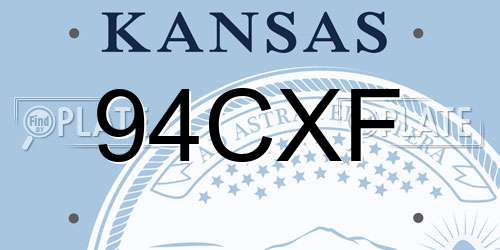 94CXF Kansas License Plate