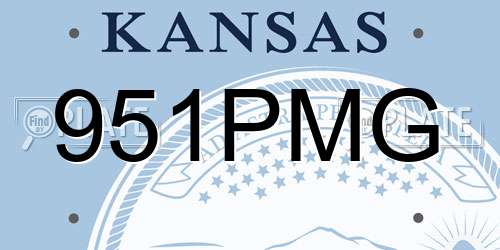 951PMG Kansas License Plate