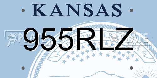 955RLZ Kansas License Plate