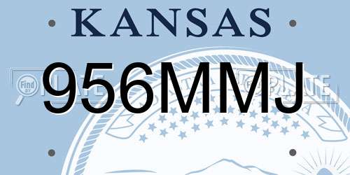 956MMJ Kansas License Plate