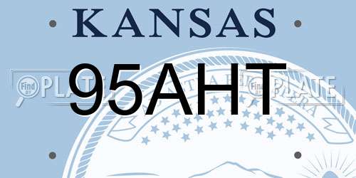 95AHT Kansas License Plate