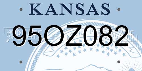 95OZ082 Kansas License Plate