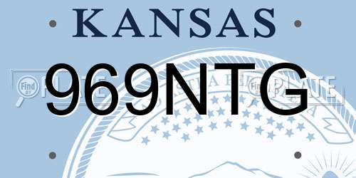 969NTG Kansas License Plate