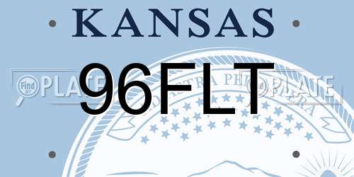 96FLT Kansas License Plate