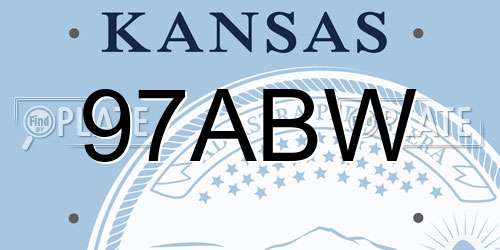 97ABW Kansas License Plate
