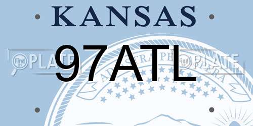 97ATL Kansas License Plate
