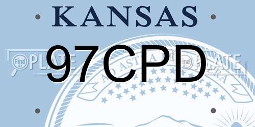97CPD Kansas License Plate