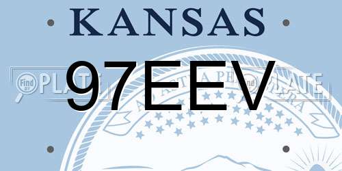 97EEV Kansas License Plate