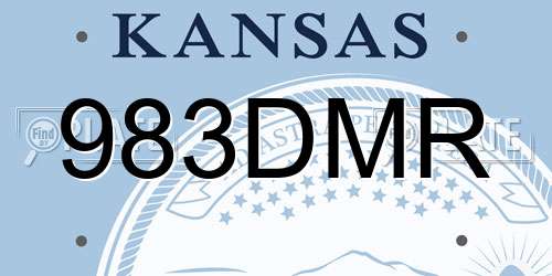 983DMR Kansas License Plate