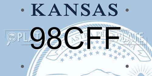 98CFF Kansas License Plate